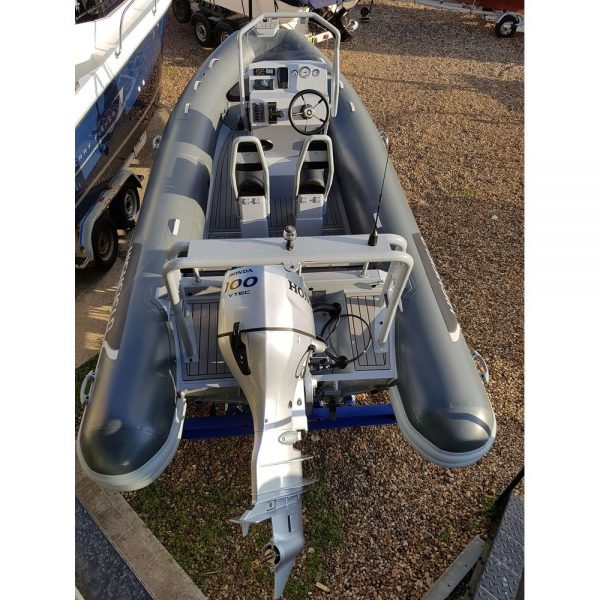 Highfield DL 540 RIB - overhead view from aft