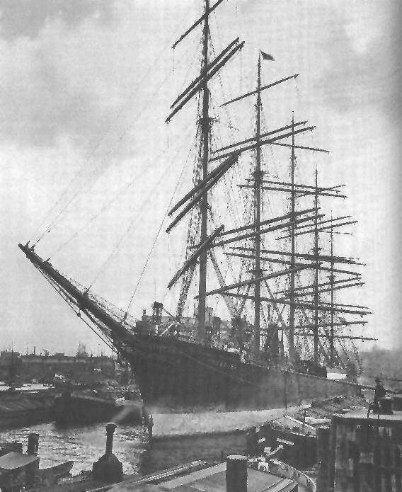 The first five-masted tall ship