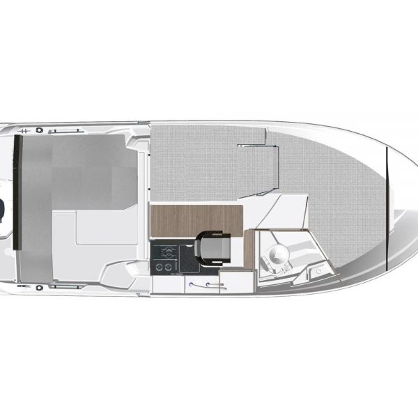 Jeanneau Merry Fisher 695 Legend - Series 2 - overhead view interior diagram
