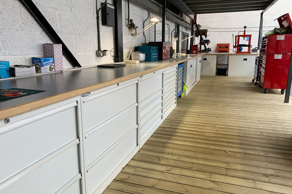 All change in the Morgan Marine workshop!