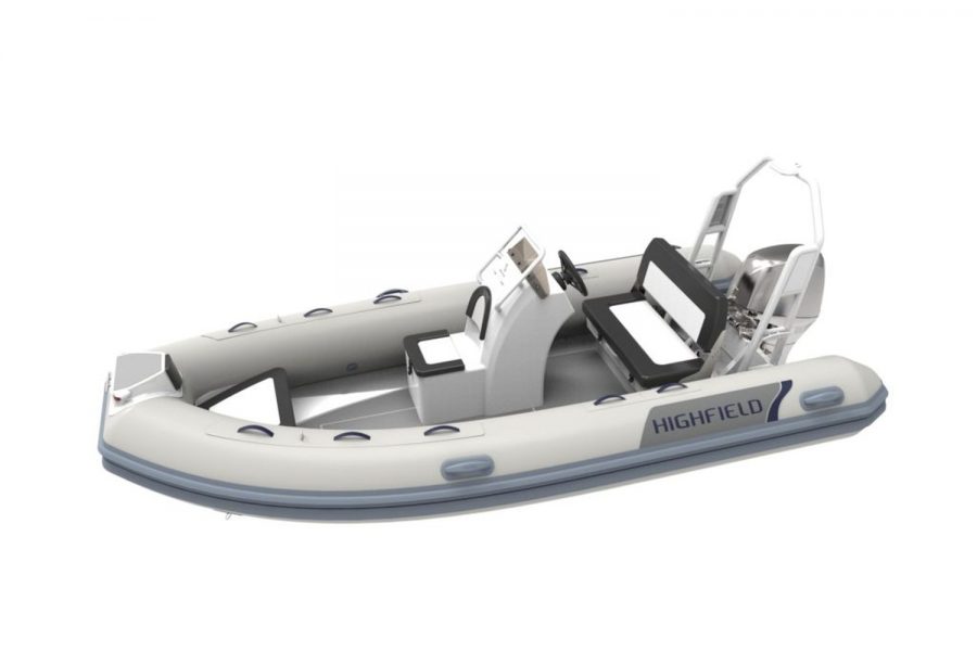 Highfield CL 420 aluminium RIB - overview from port side