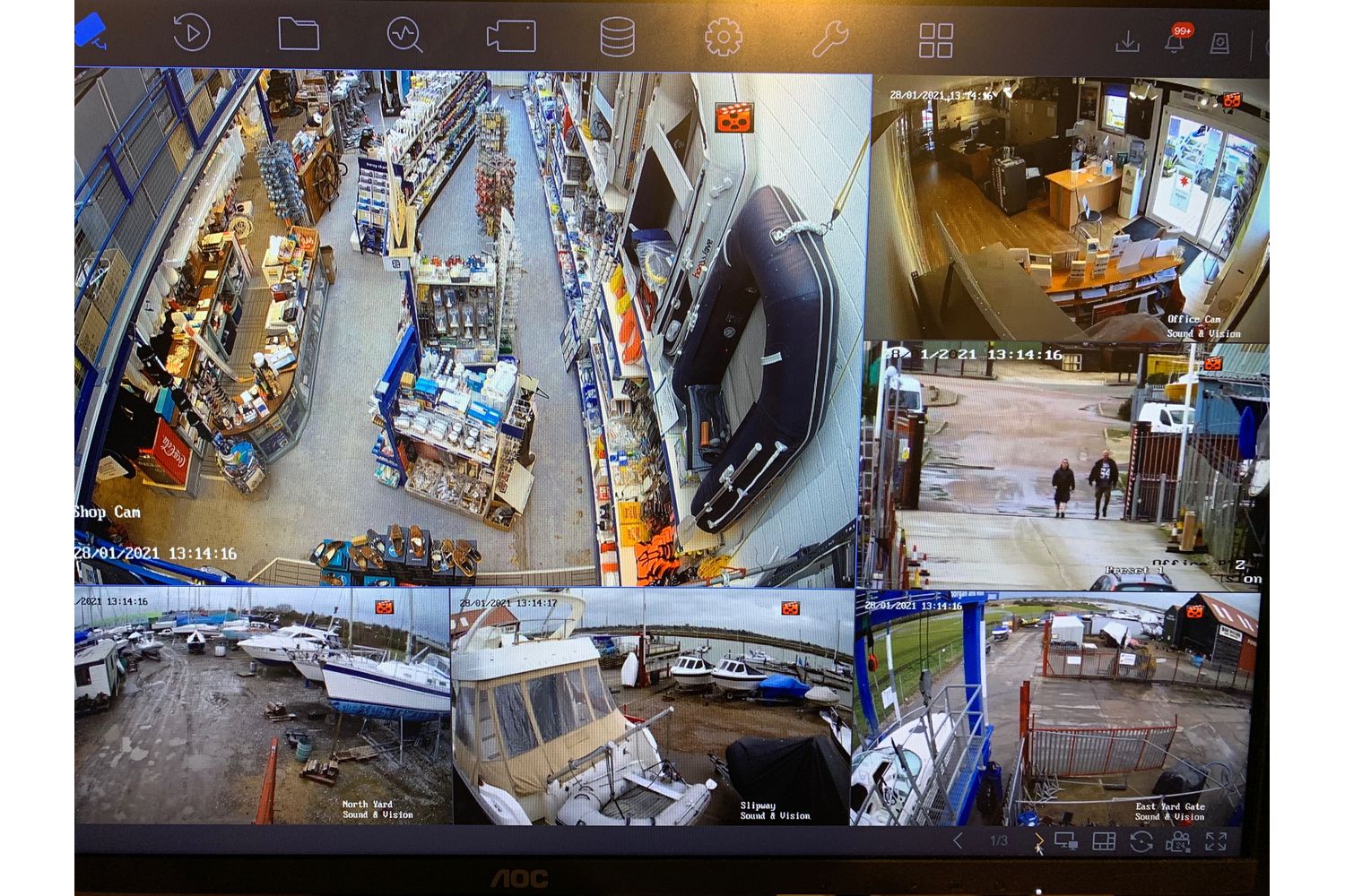 Newly Fitted CCTV At Morgan Marine