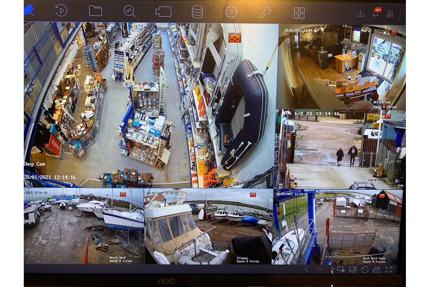 CCTV at Morgan Marine