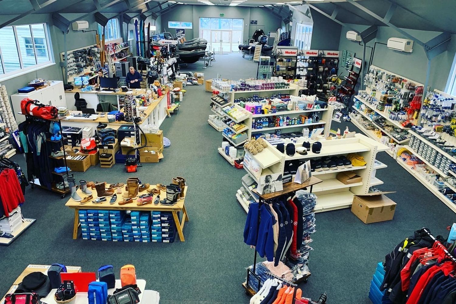 Chandlery and clothing store and showroom at Morgan Marine