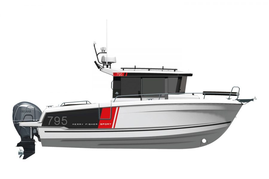 Jeanneau Merry Fisher 795 Sport - diagram of side view
