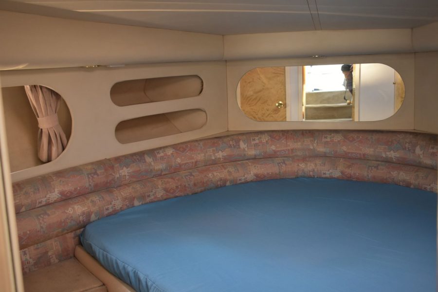Princess 366 twin diesel sports cruiser - double berth in cabin