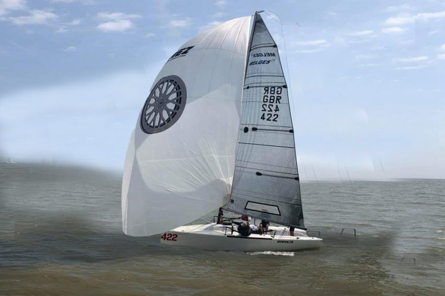 Melges 24 racing yacht