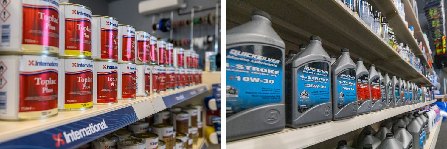 Antifoul and cleaning products for sale at Morgan Marine