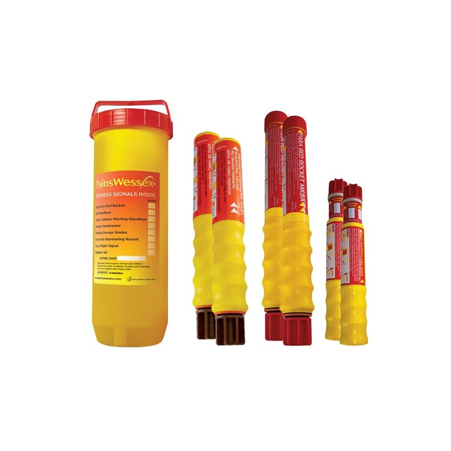 Special Offer Flares! Pains wessex - Red hand flare £10.50 each Orange hand smoke £21.50 each Red para rocket £28.50 each Exp : 12/26 whilst stocks last Short date flares 2 x orange hand smoke exp:12/25 £20 each