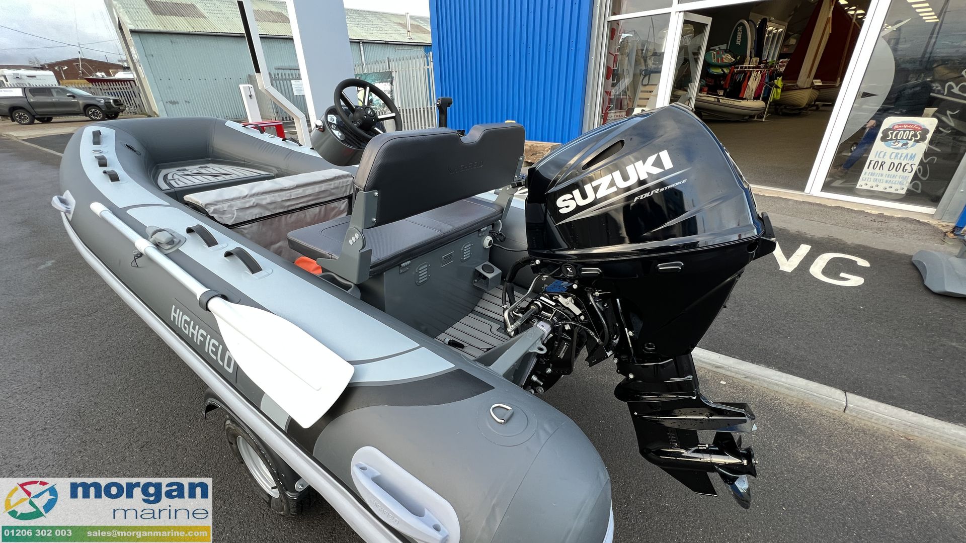 Highfield CL 380 – FCT console with Suzuki DF30 ATS - 2