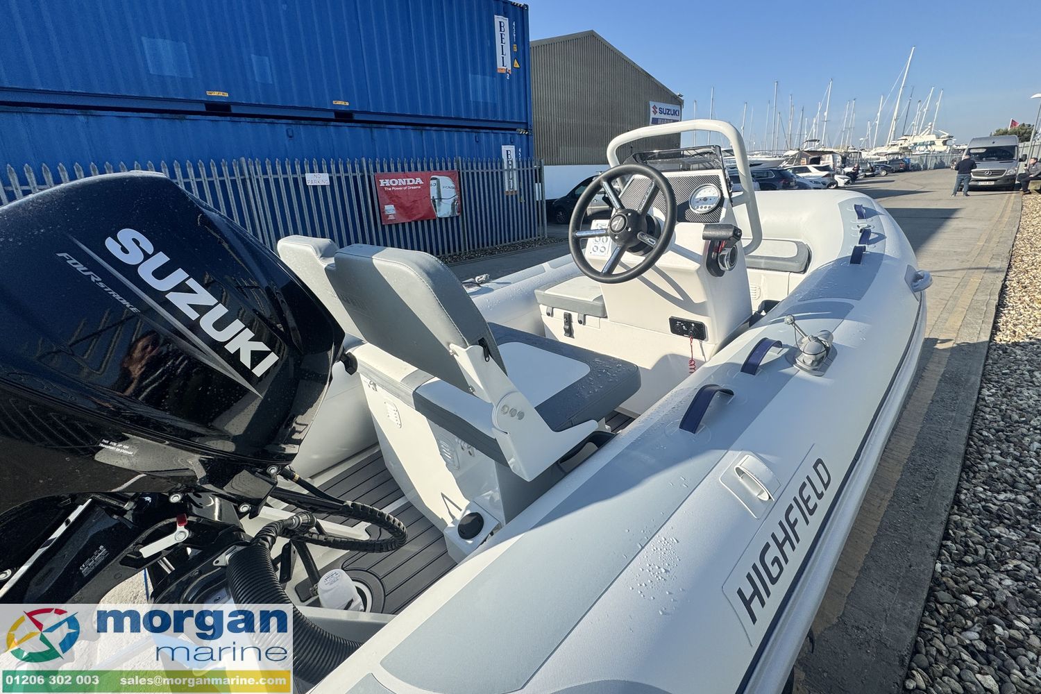 Highfield CL 380 – GT console with Suzuki DF30 ATS