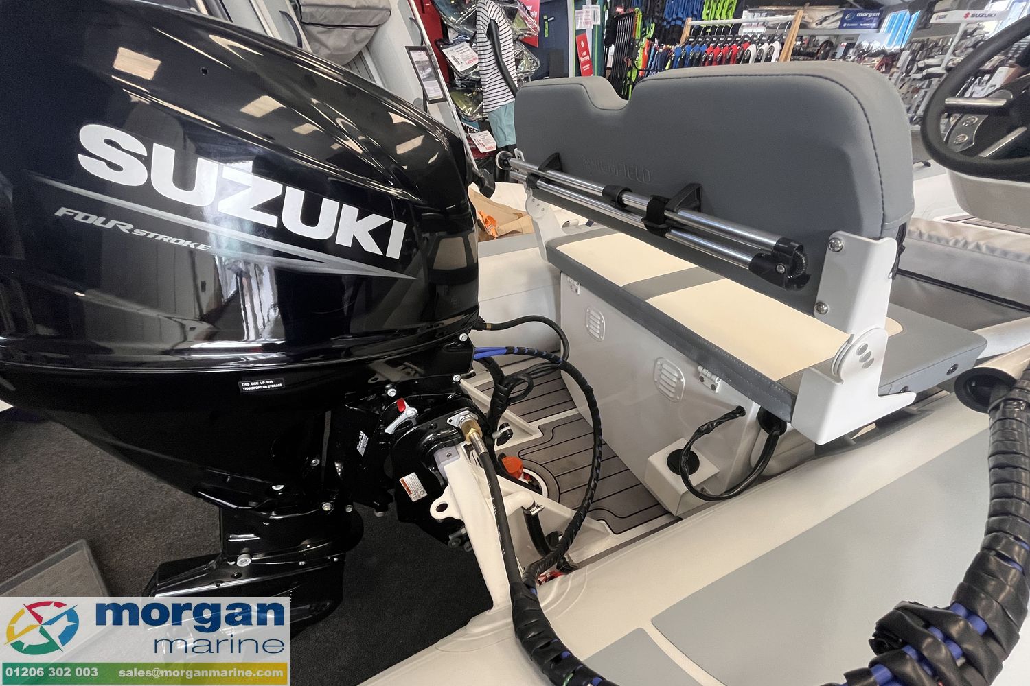 Highfield CL 380 – FCT console with Suzuki DF30 ATS
