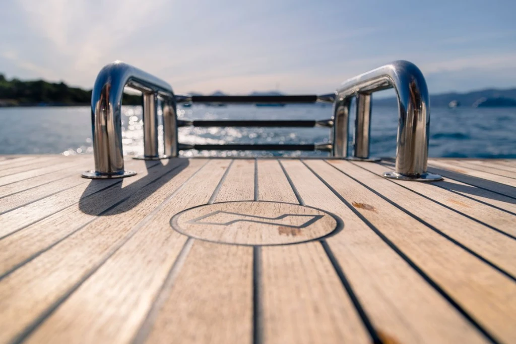 Swim platform ladder