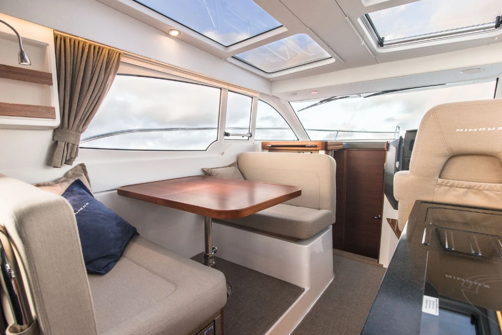 Well lit and spacious saloon