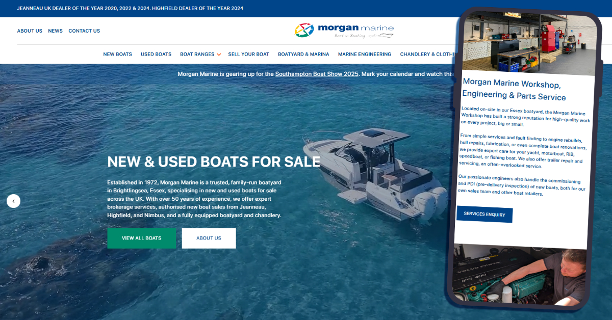 Morgan Marine Launches New Website to Enhance Boat Sales Experience