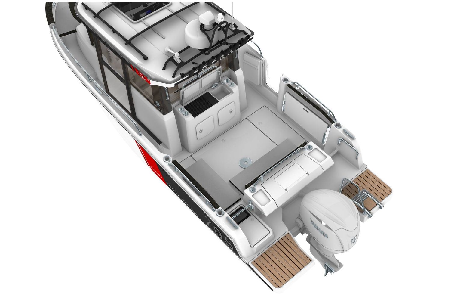 Jeanneau Merry Fisher 795 Sport - Series 2 - 3d render of cockpit