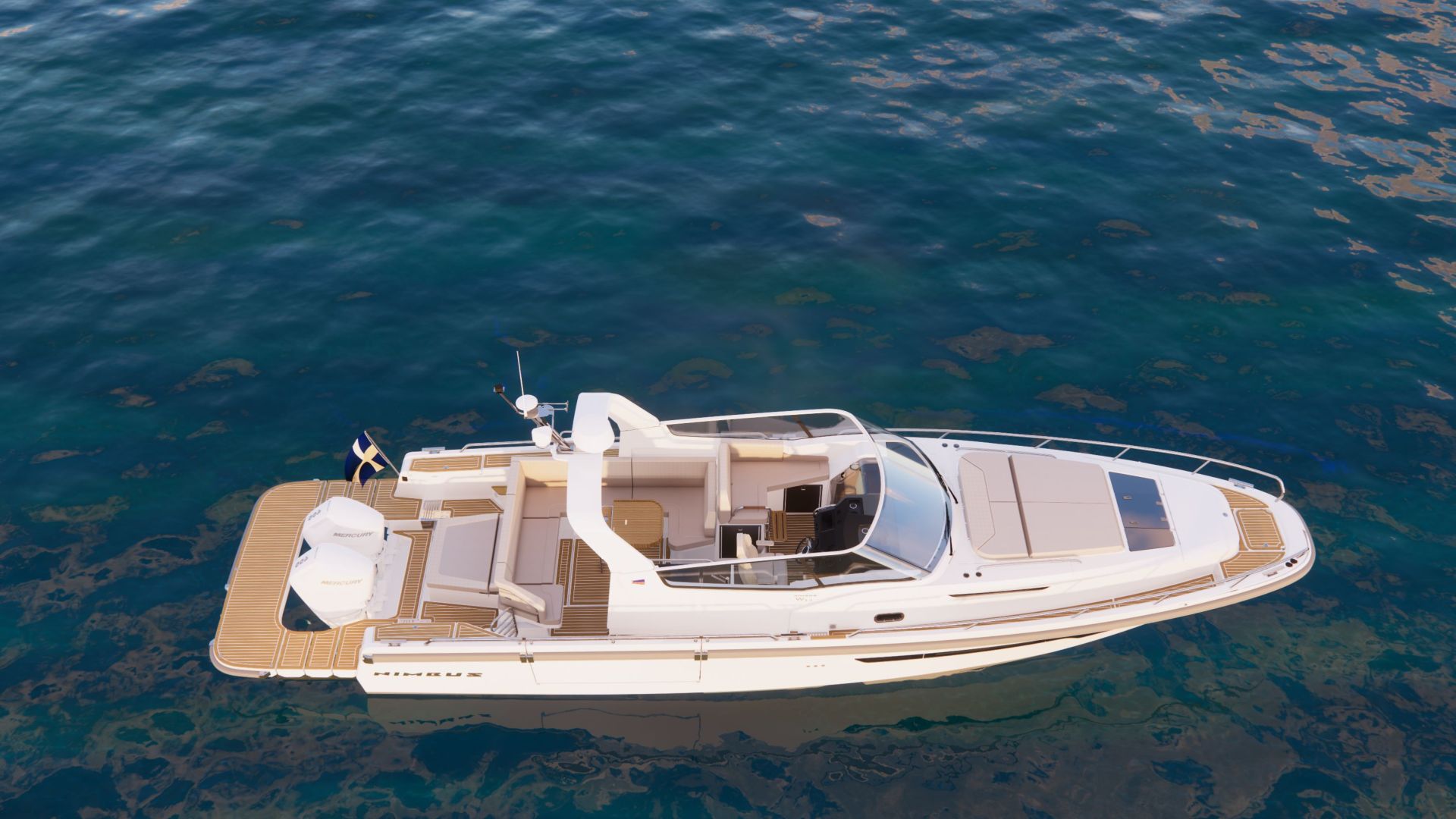 Nimbus Weekender 12 - overhead view