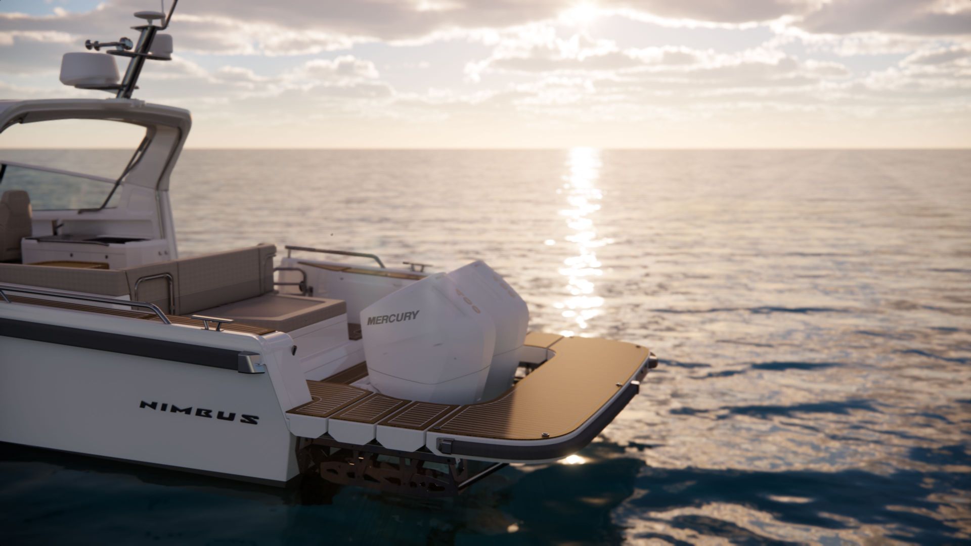 Nimbus Weekender 12 - bathing platforms