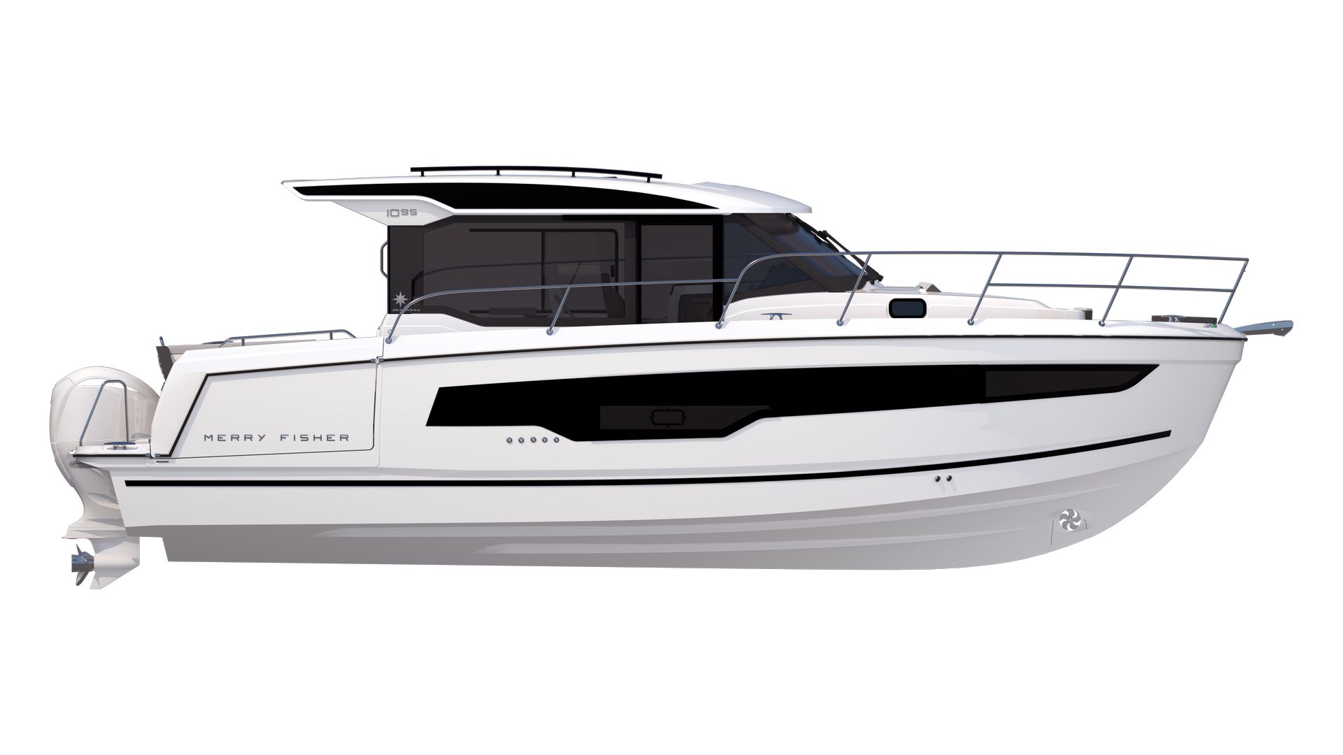 Jeanneau Merry Fisher 1095 Coupe - Series 2 - diagram of starboard side