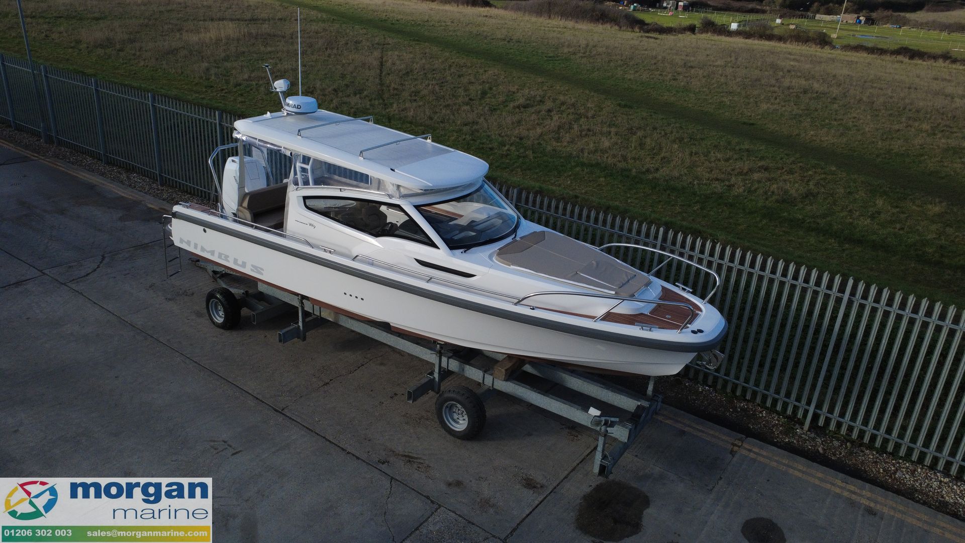 Nimbus Weekender 9 - overhead view from distance