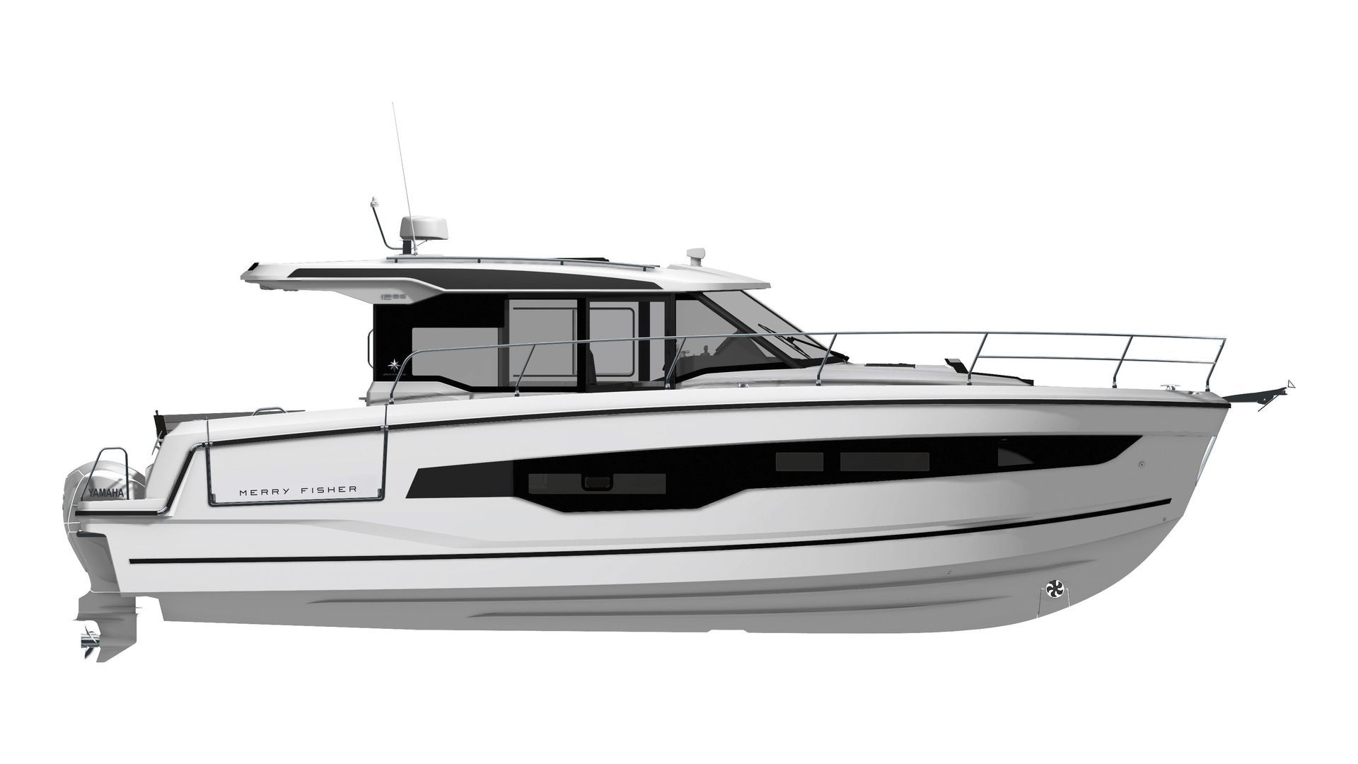 Jeanneau Merry Fisher 1295 Coupe - diagram of side view