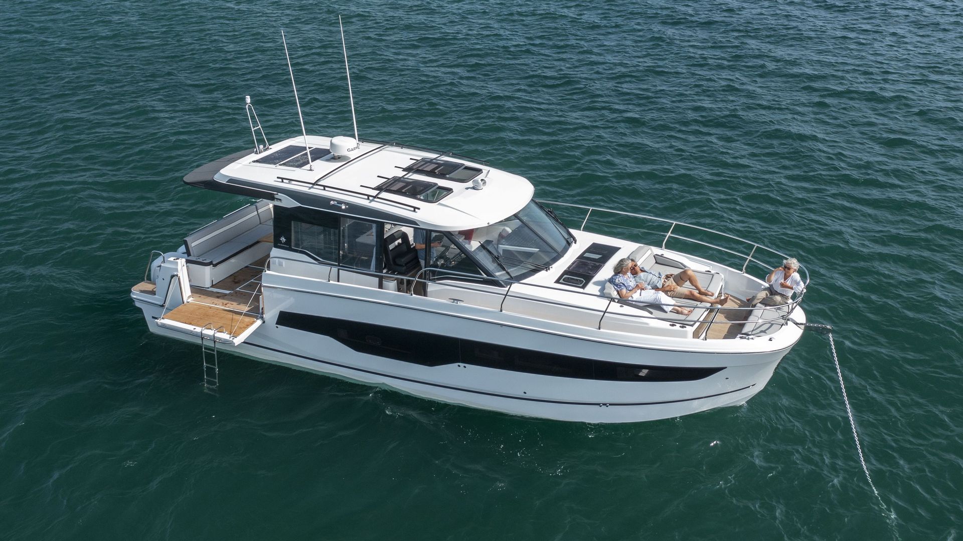 Jeanneau Merry Fisher 1295 Coupe - overhead view of starboard side