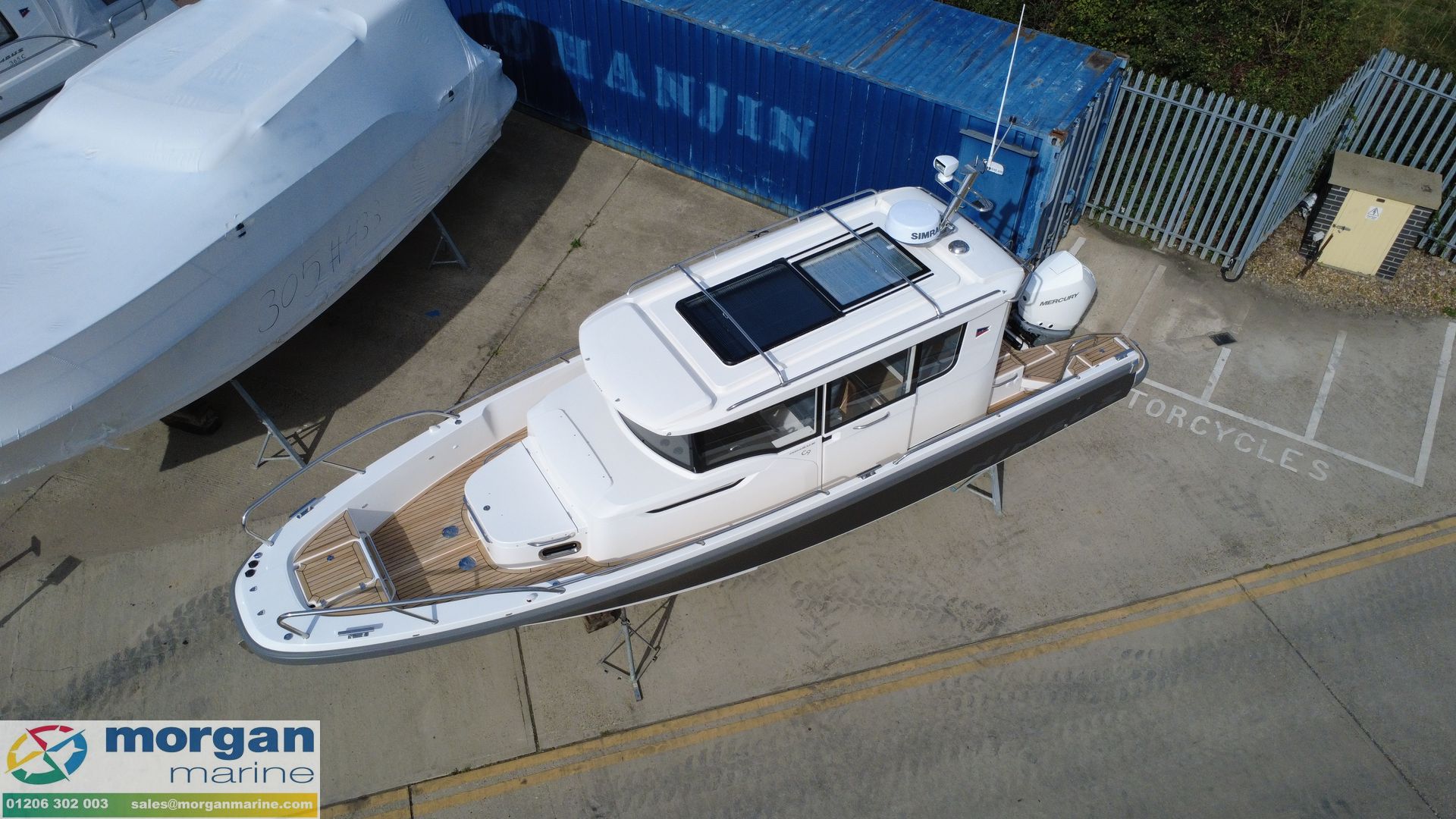 Nimbus C9 - overhead view in yard