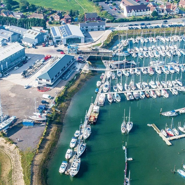 Fox's Marina Aerial View