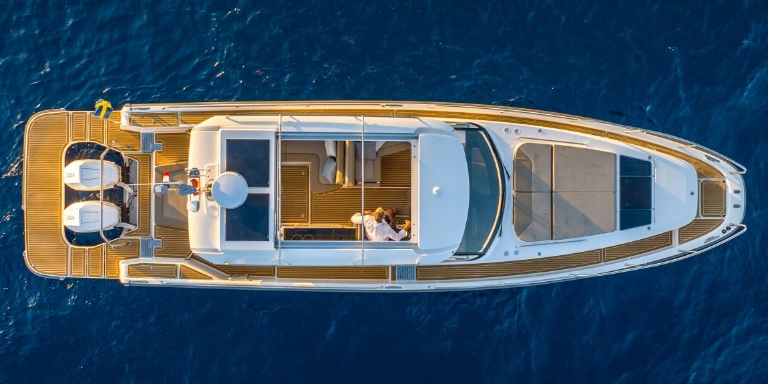 Aerial view of deck